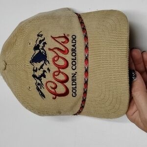 Corduroy Coors baseball cap